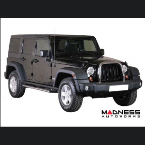 Jeep Wrangler JK Side Steps - Oval Running Boards - Chrome